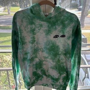 CLARE V eyes tie dye hoodie- Size M